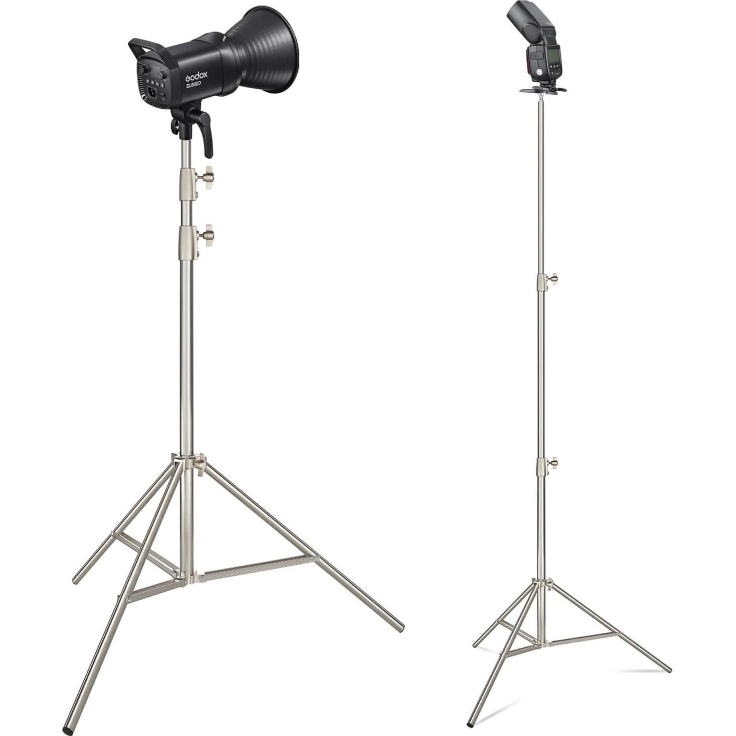 Soporte de Luz de Estudio AMBITFUL 200cm Acero Inoxidable