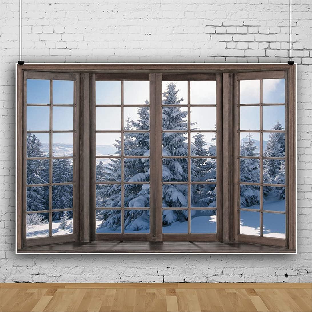 Fondo de Fotografía Vinilo Yeele 3x2.5m Invierno Bosque