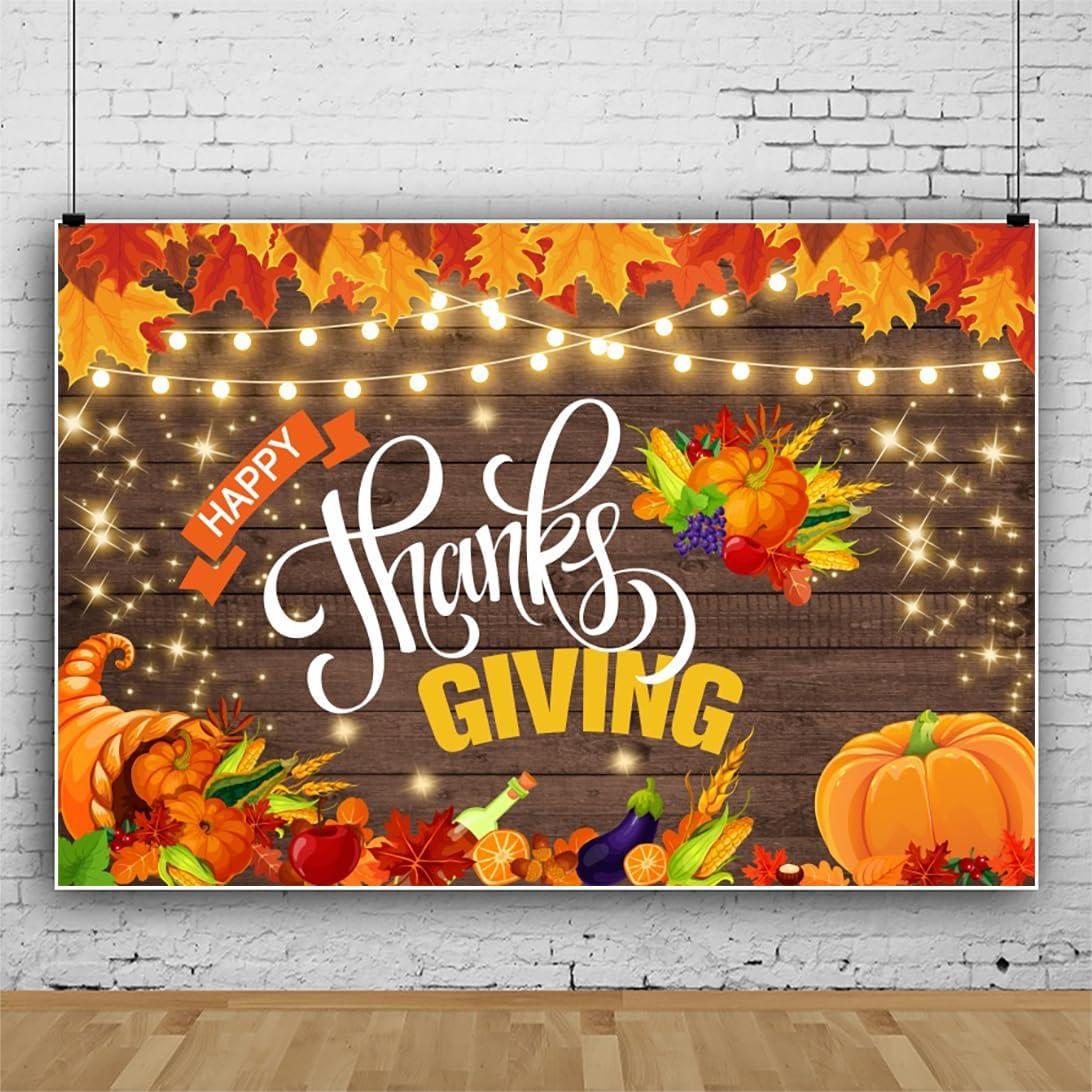 Fondo de Fotografía Laeacco Acción de Gracias 3x2m Vinilo