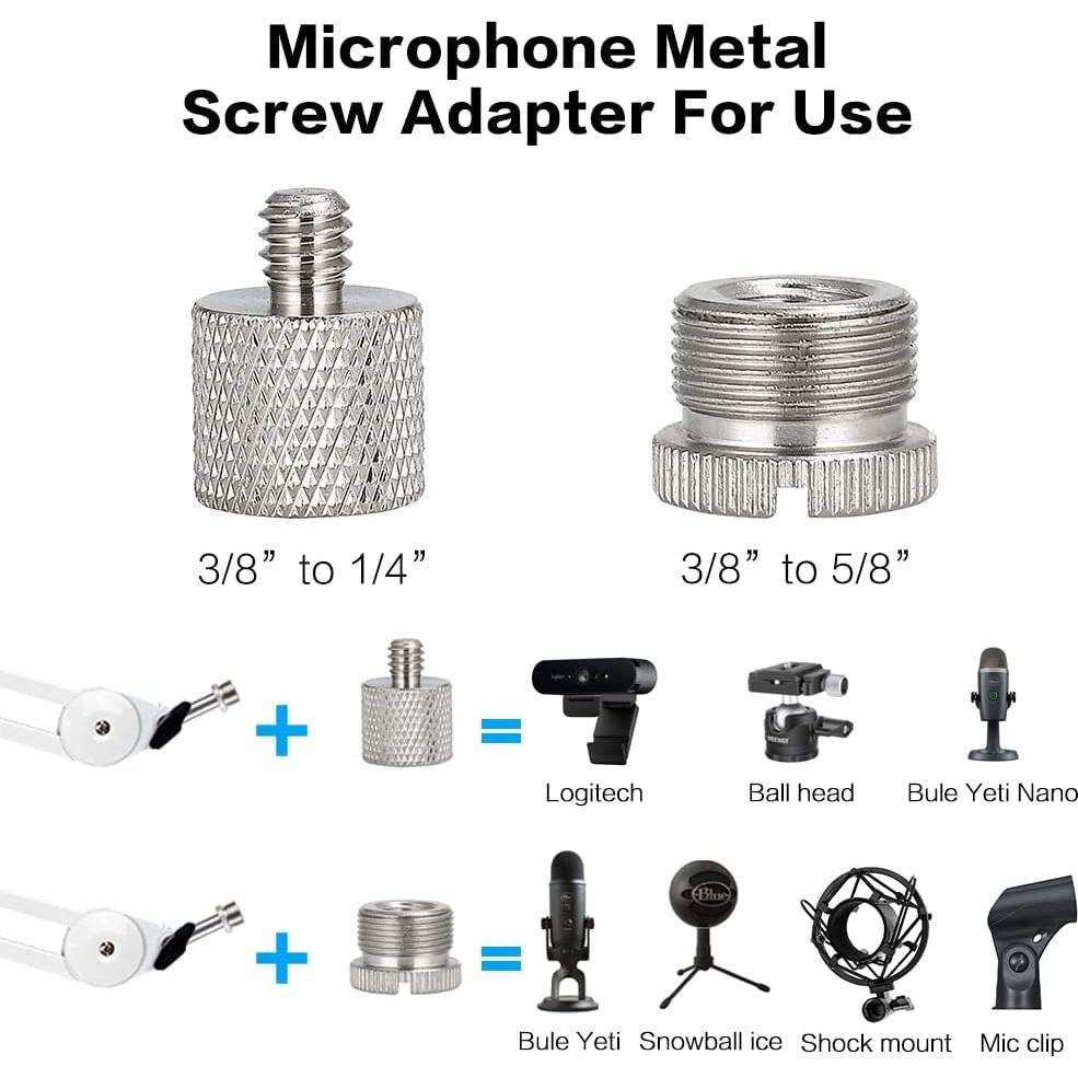 Soporte de Micrófono Ajustable BOMGE BG-MS01 Blanco 2kg