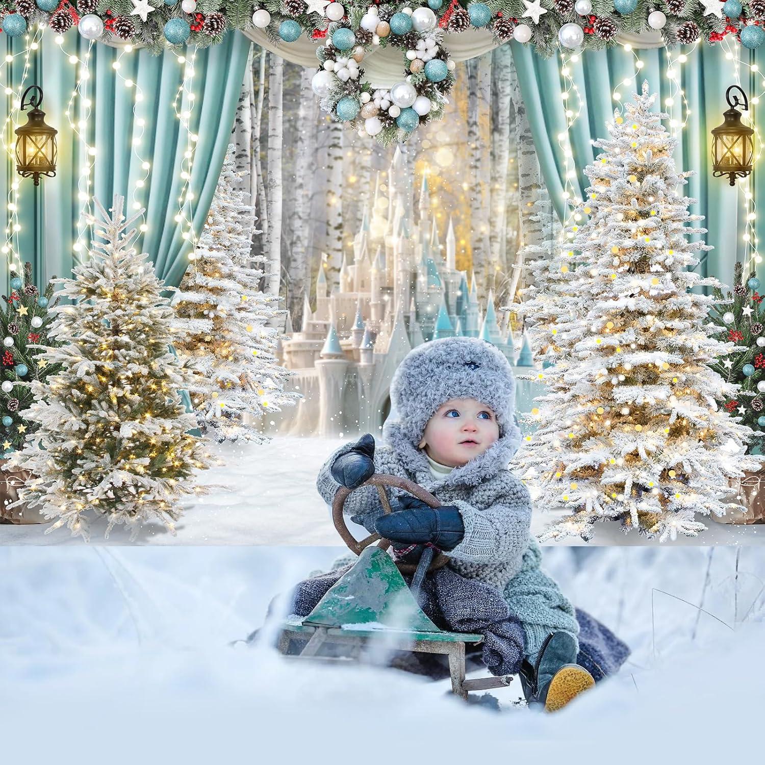 Fondo de Fotografía Avezano Castillo de Invierno 210x150 cm
