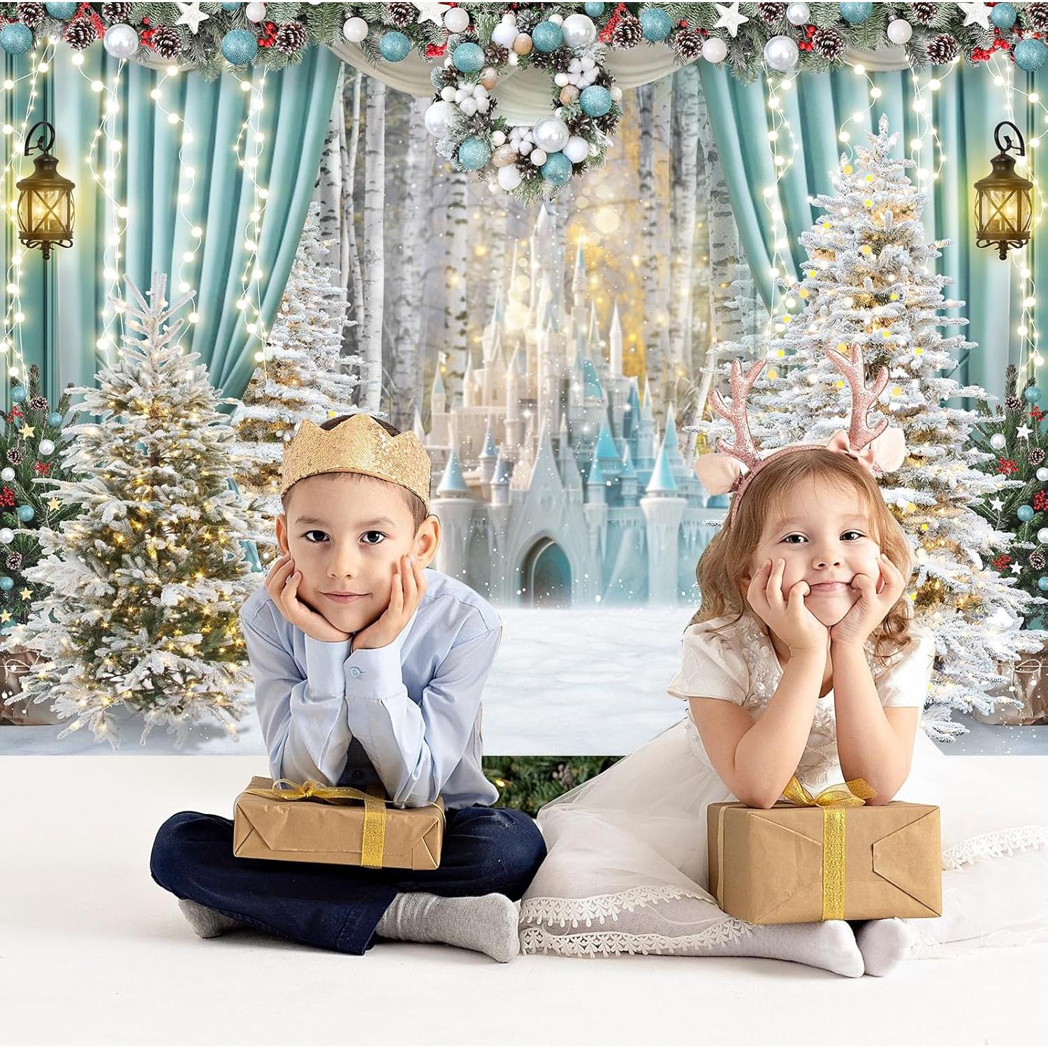 Fondo de Fotografía Avezano Castillo de Invierno 210x150 cm