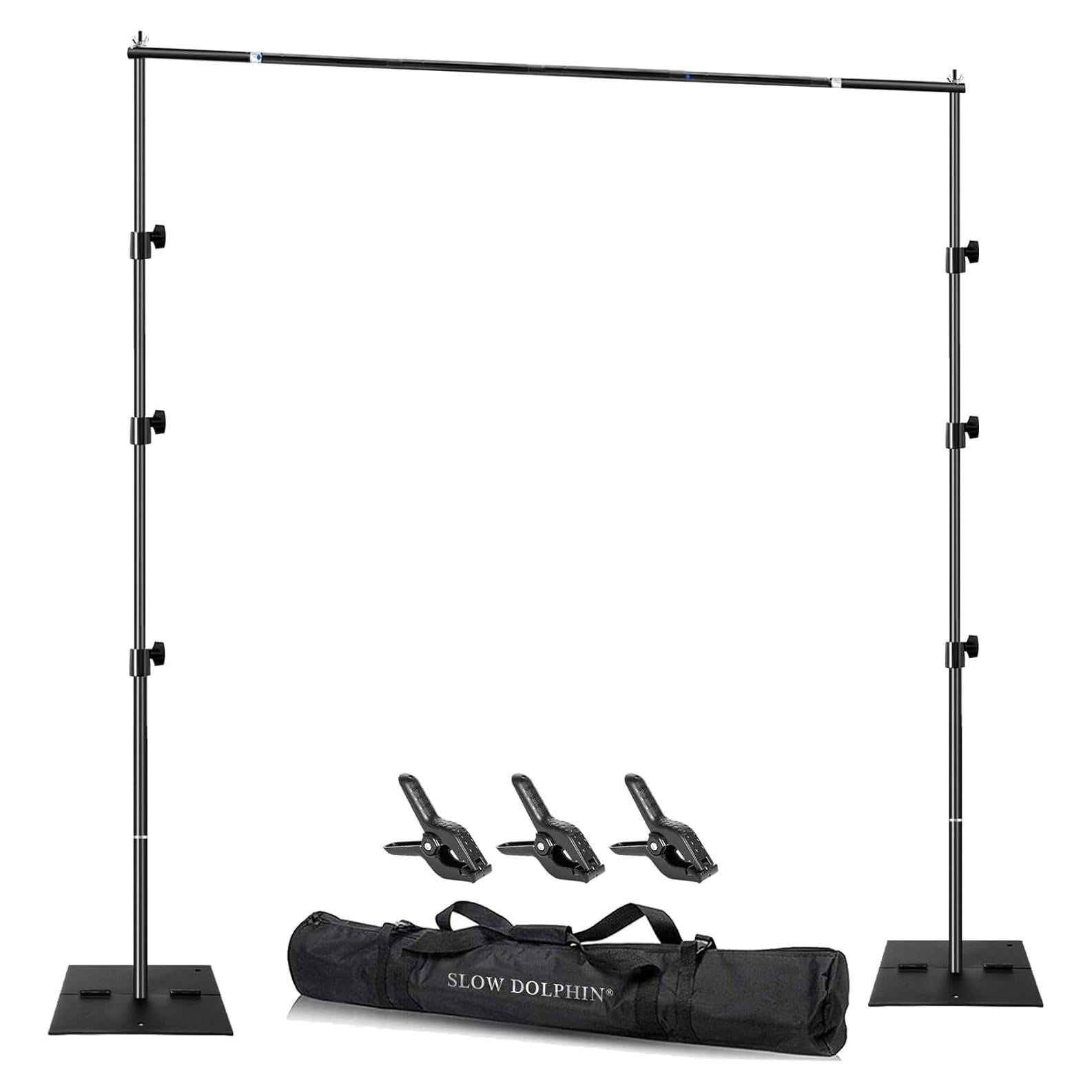 Kit de Soporte para Fondos de Fotografía SLOW DOLPHIN 3.05m x 1.83m