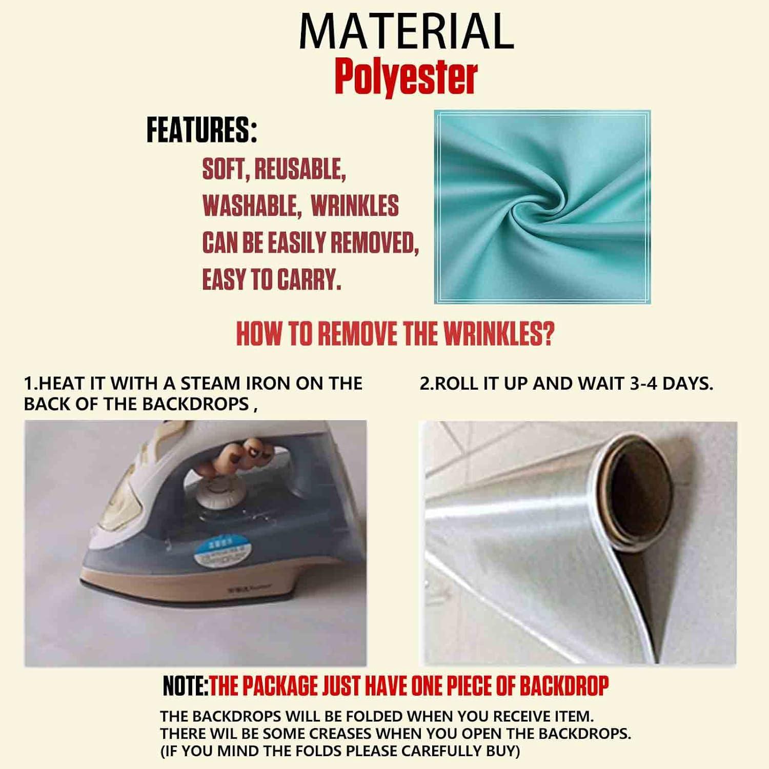 Fondo de Fotografía 210x150 cm Qian Poliester Sin Costuras