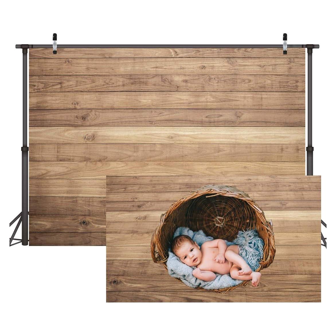 Fondo de Fotografía de Madera Natural CYLYH 2.44x1.83m