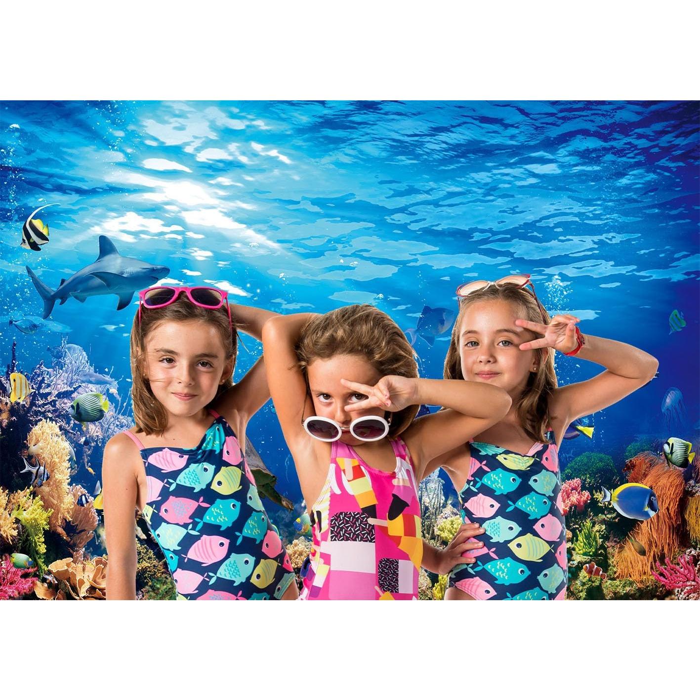 Fondo de Fotografía Vinilo LIANNE 2.4x1.8m Océano Tropical