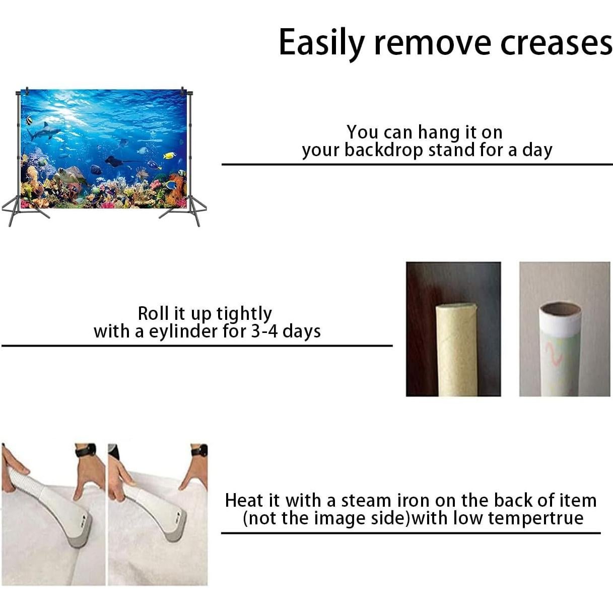 Fondo de Fotografía Vinilo LIANNE 2.4x1.8m Océano Tropical