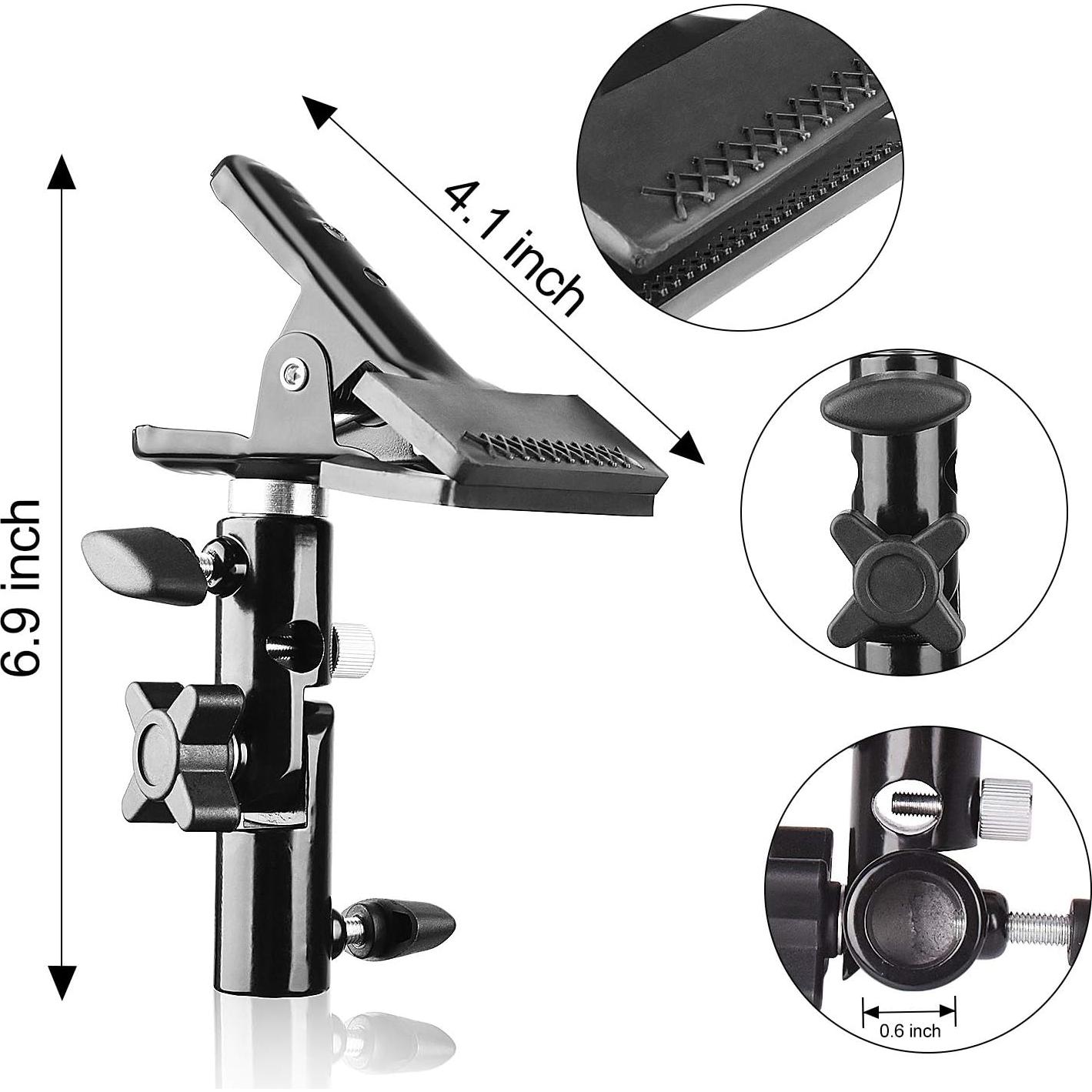 Kit de Estudio Fotográfico Emart con Soporte 260cm y Reflectores 5 en 1