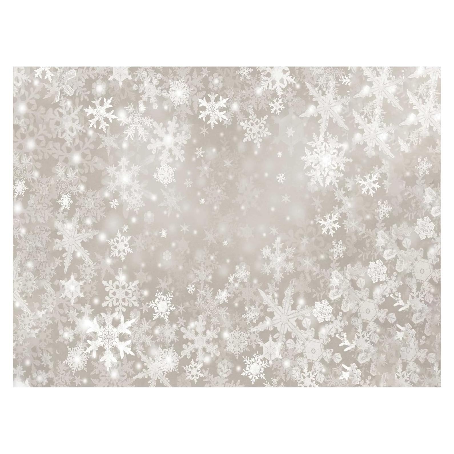 Fondo de Fotografía Navidad SeekPro 243x182cm Copos de Nieve