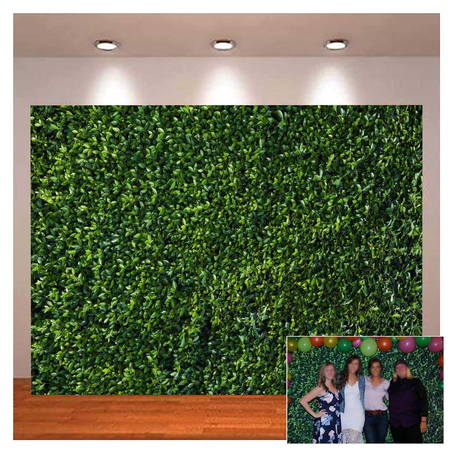 Fondo de Fotografía 240x180 cm Hojas Verdes Estudio de Arte