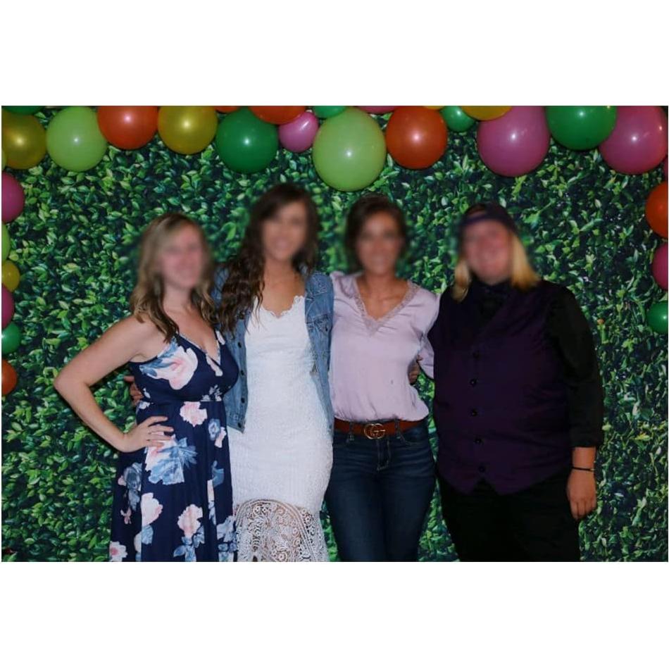 Fondo de Fotografía 240x180 cm Hojas Verdes Estudio de Arte