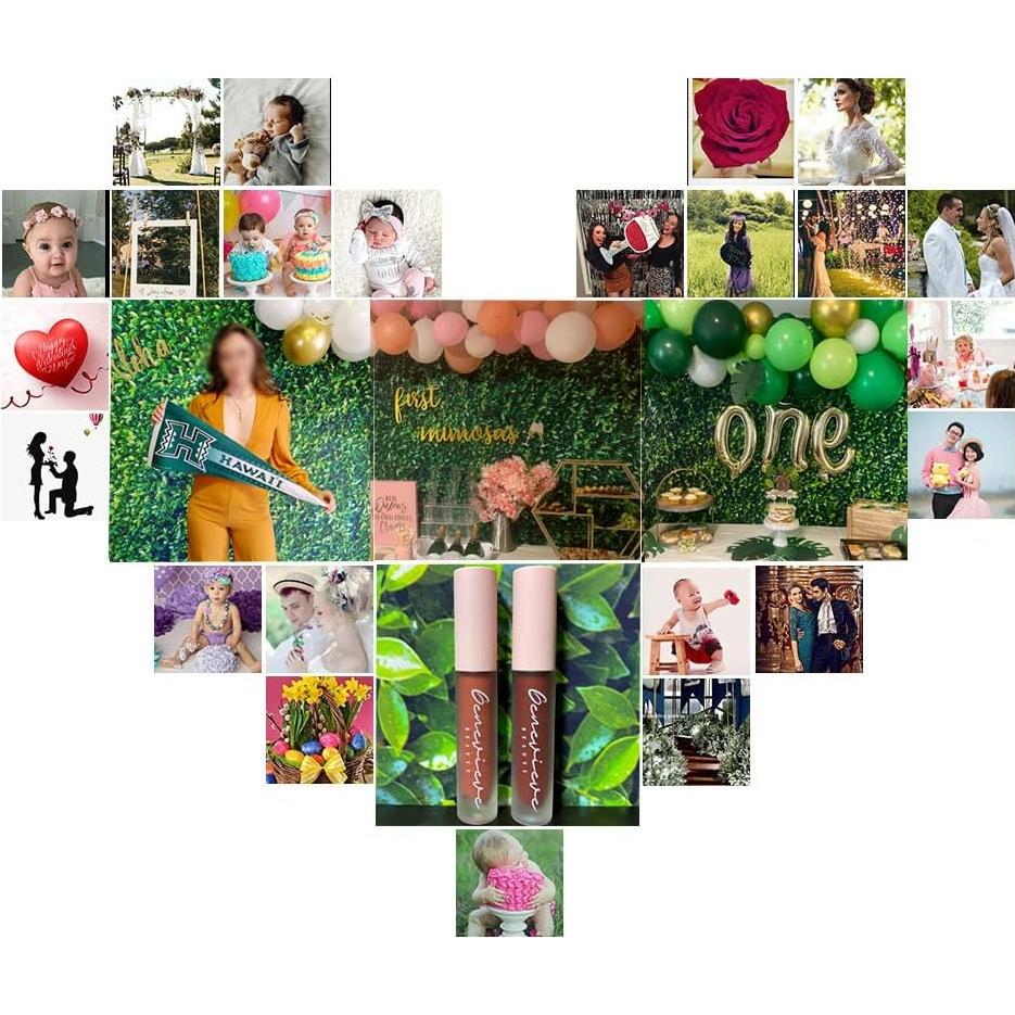 Fondo de Fotografía 240x180 cm Hojas Verdes Estudio de Arte