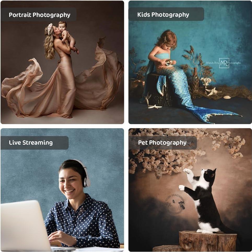 Fondo de Fotografía Rojo 7x5ft Kate Microfibra Lavable