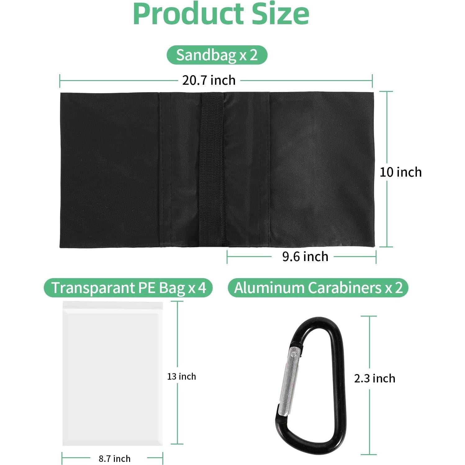 Sacos de Arena para Fotografía AQIRUI - Paquete de 2 Unidades
