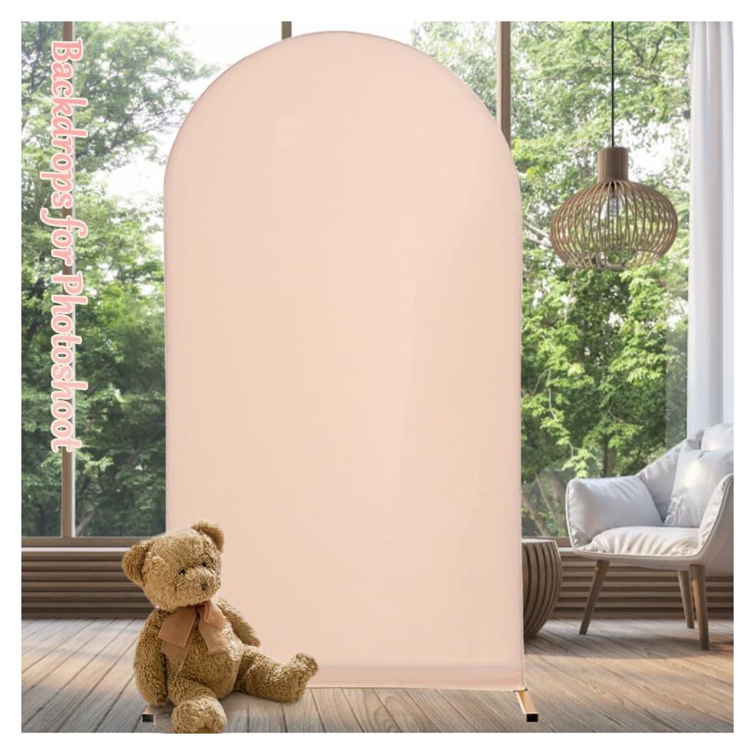 Funda de Fondo de Arco AfooBezos Spandex 1.2x2.2m Champán