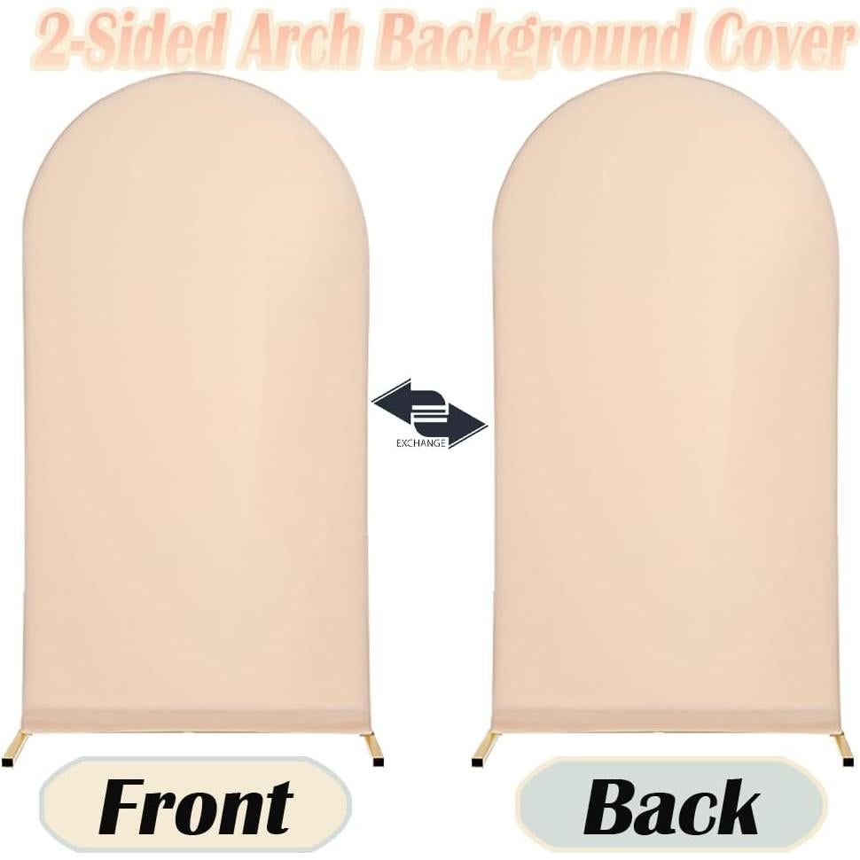 Funda de Fondo de Arco AfooBezos Spandex 1.2x2.2m Champán