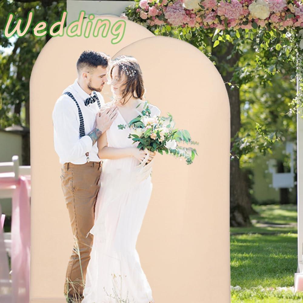 Funda de Fondo de Arco AfooBezos Spandex 1.2x2.2m Champán