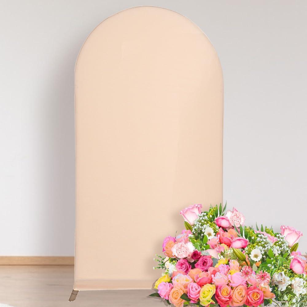 Funda de Fondo de Arco AfooBezos Spandex 1.2x2.2m Champán