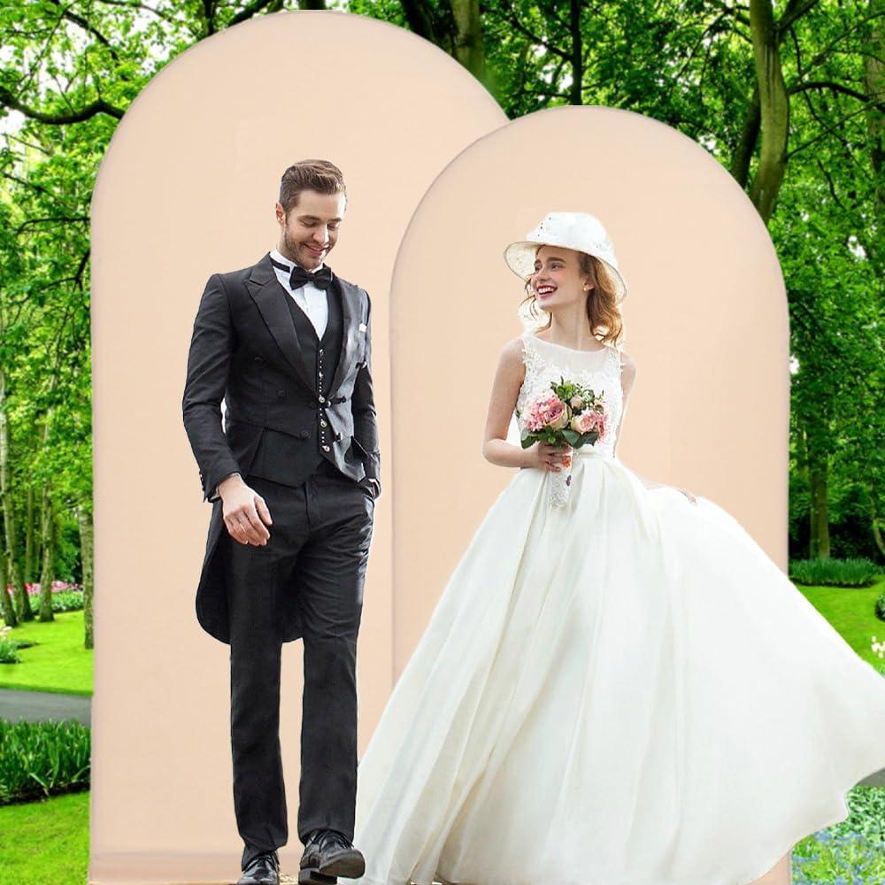 Funda de Fondo de Arco AfooBezos Spandex 1.2x2.2m Champán