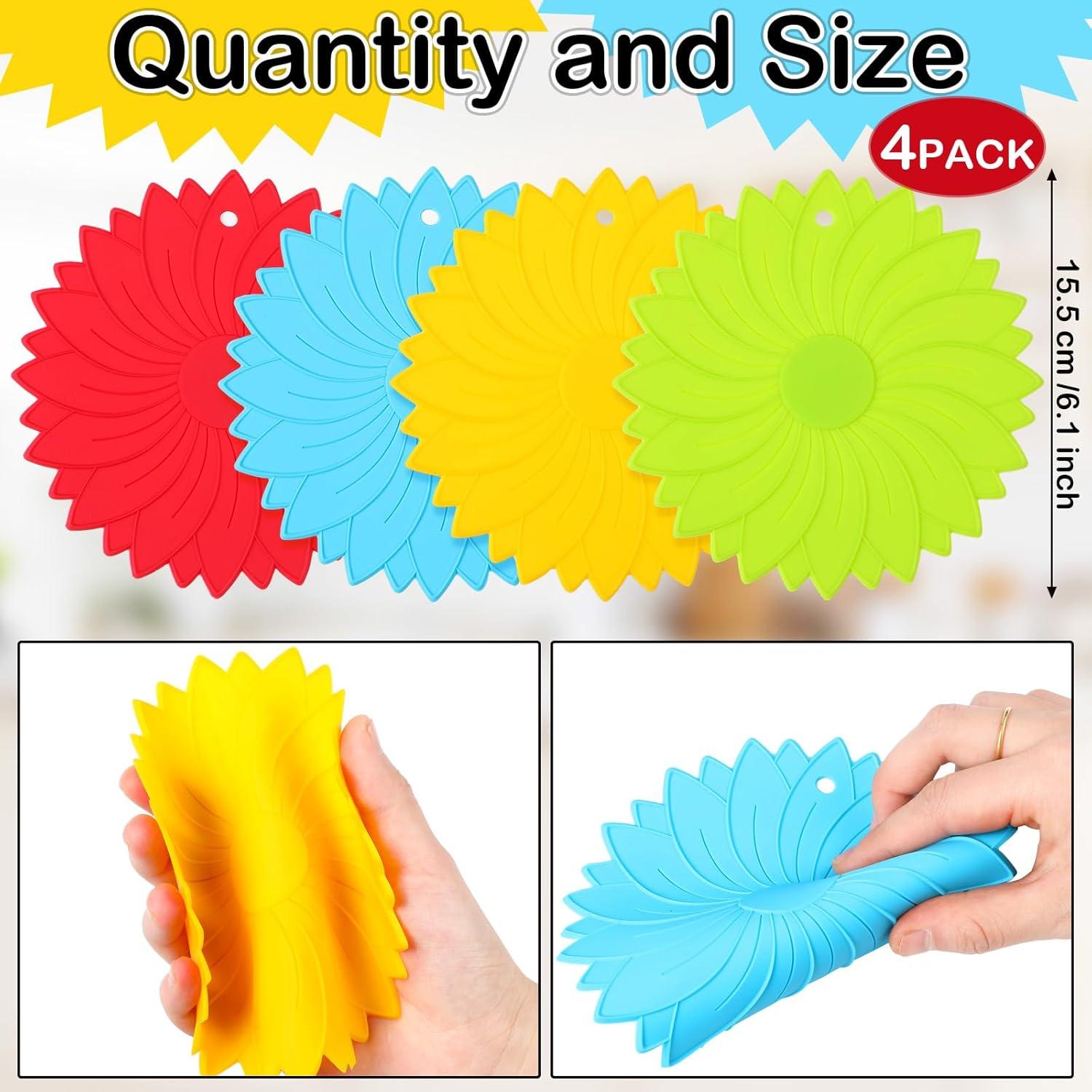 Abridor de Tarros Maxdot 4 Pcs Goma Antideslizante 15.5 cm