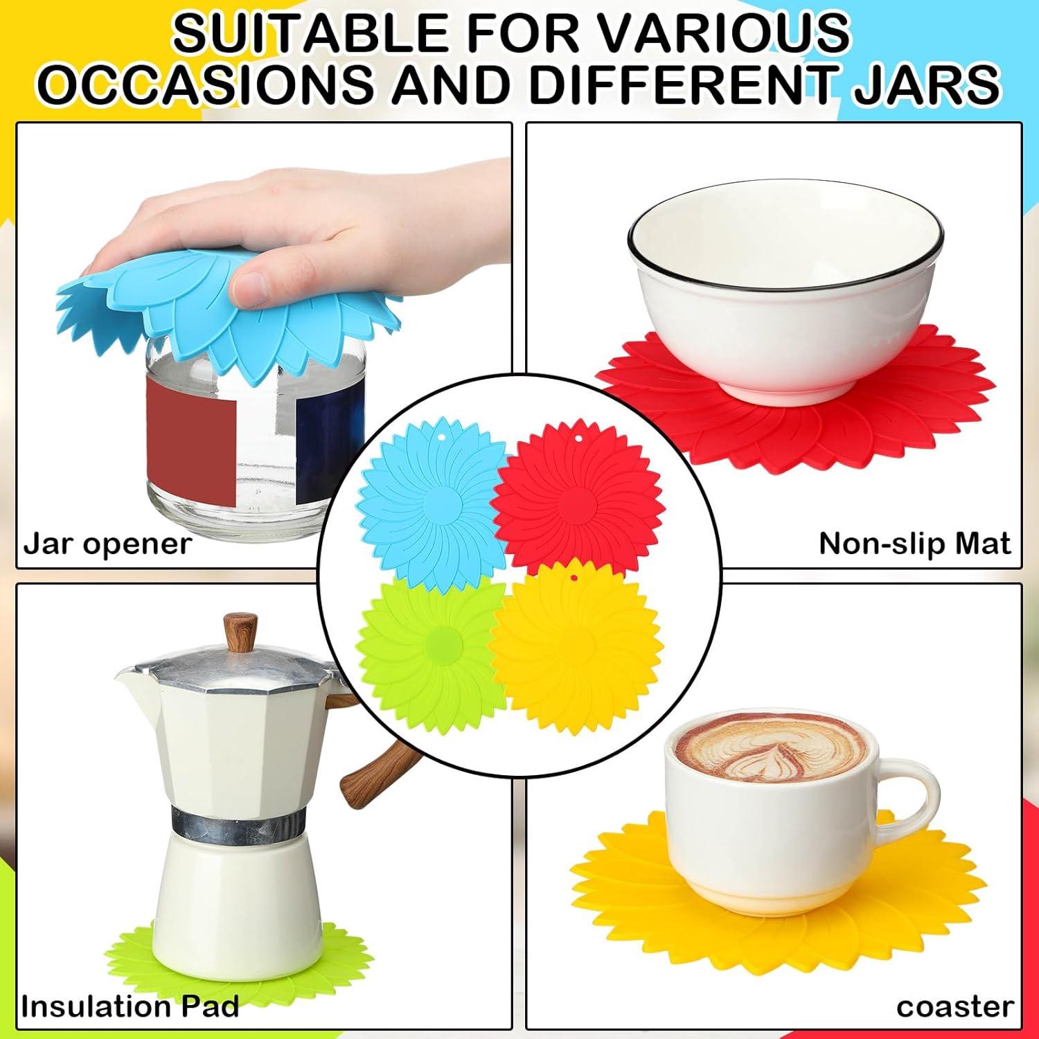 Abridor de Tarros Maxdot 4 Pcs Goma Antideslizante 15.5 cm