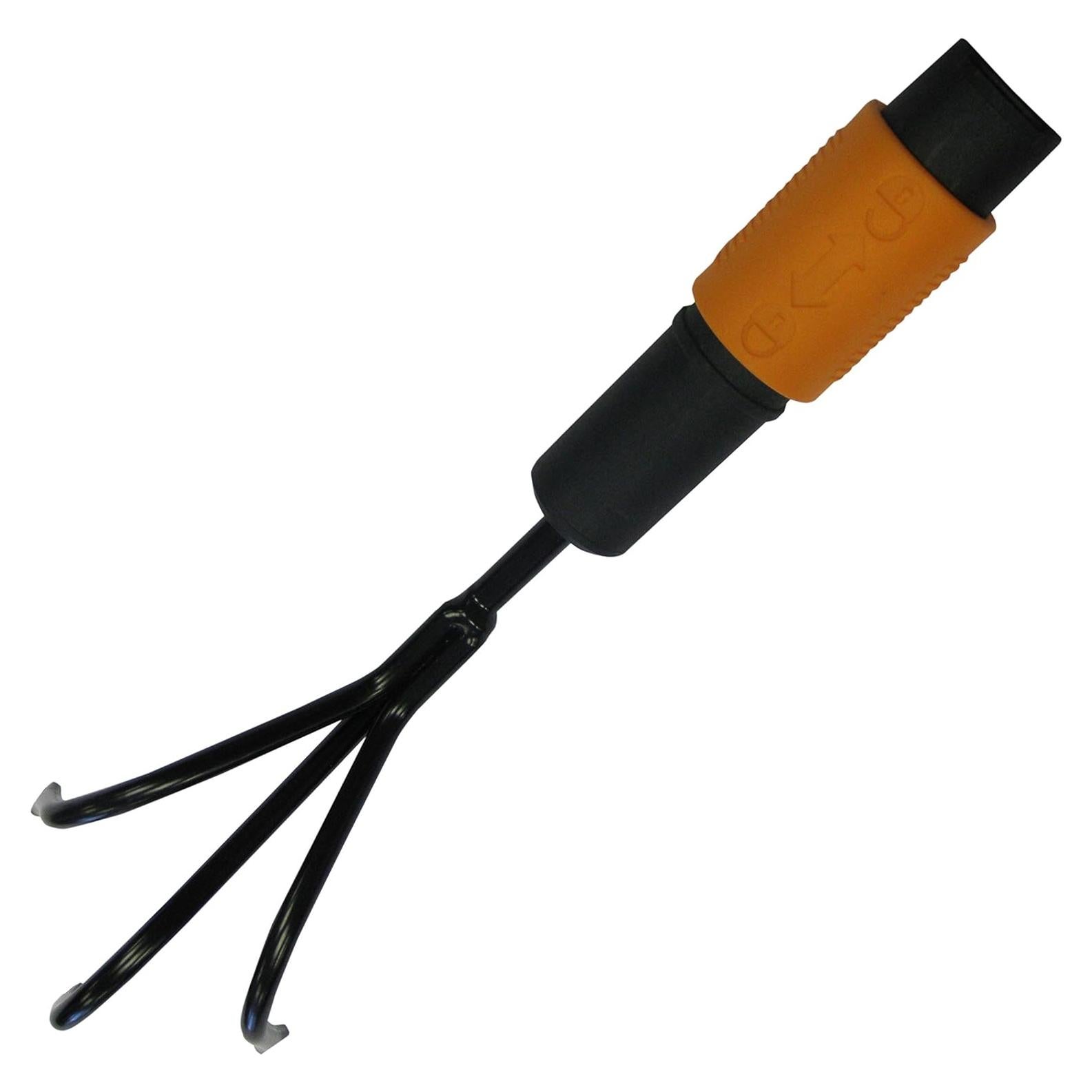 Cultivador Fiskars QuikFit Angulado 3 Puntas 5.5 cm Negro/Naranja
