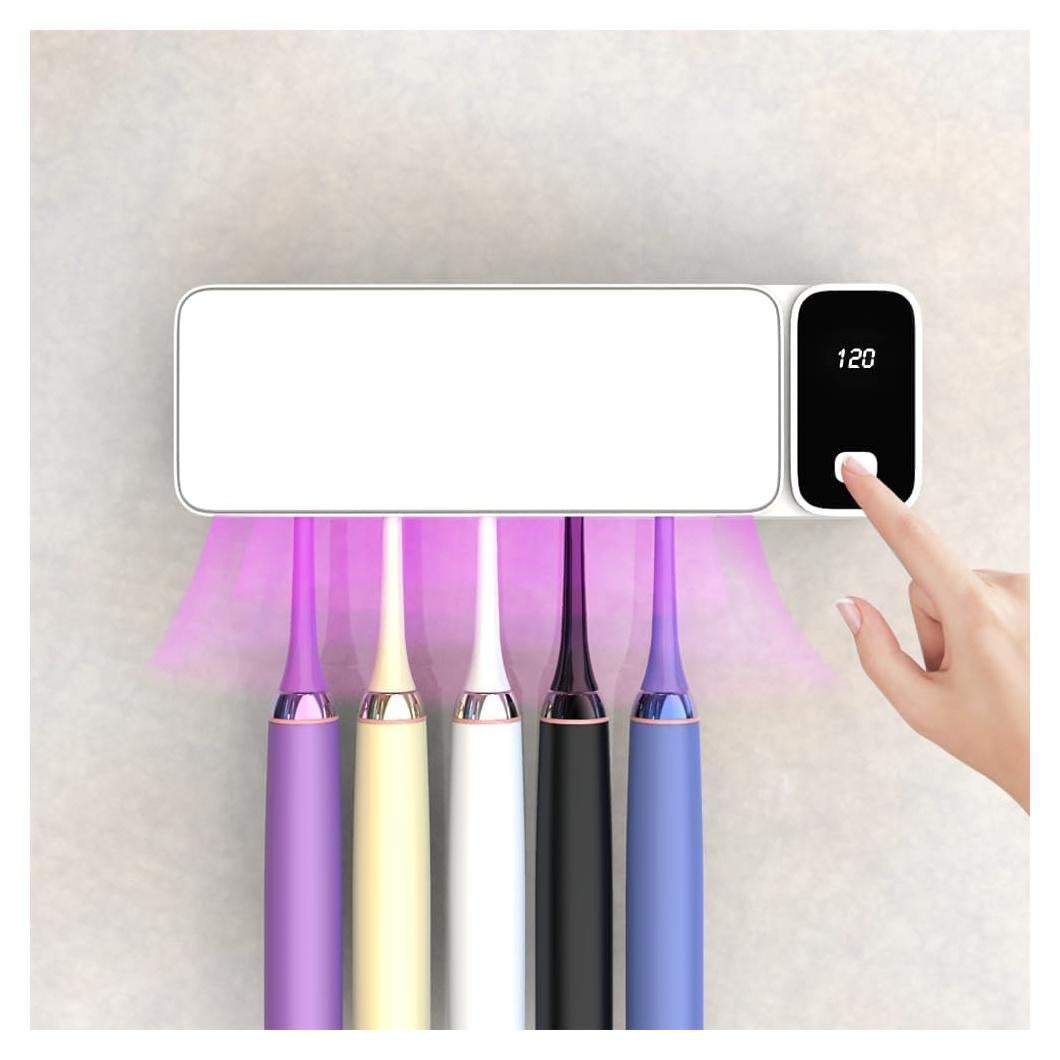 Soporte para Cepillos de Dientes SARMOCARE Gris con Secado y Temporizador