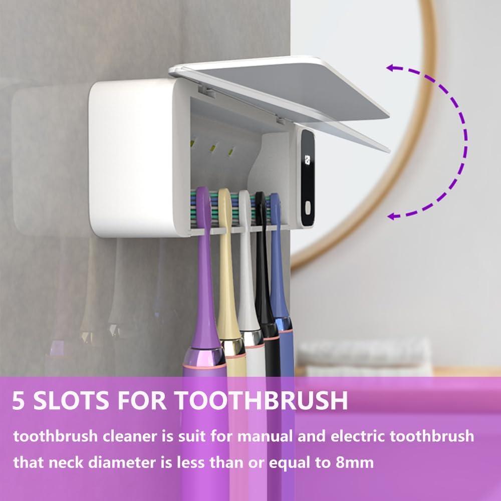 Soporte para Cepillos de Dientes SARMOCARE Gris con Secado y Temporizador