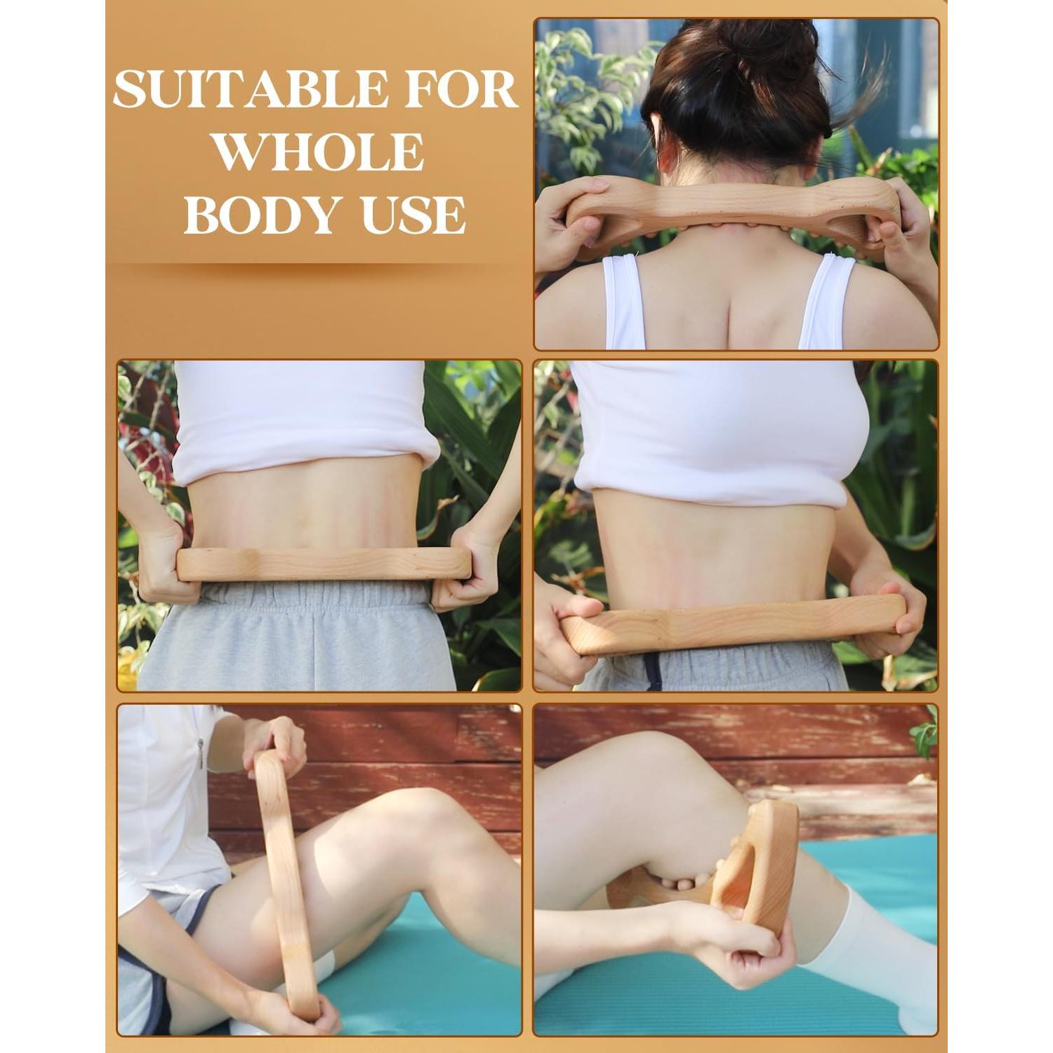 Masajeador de Madera ONUEMP para Celulitis y Drenaje