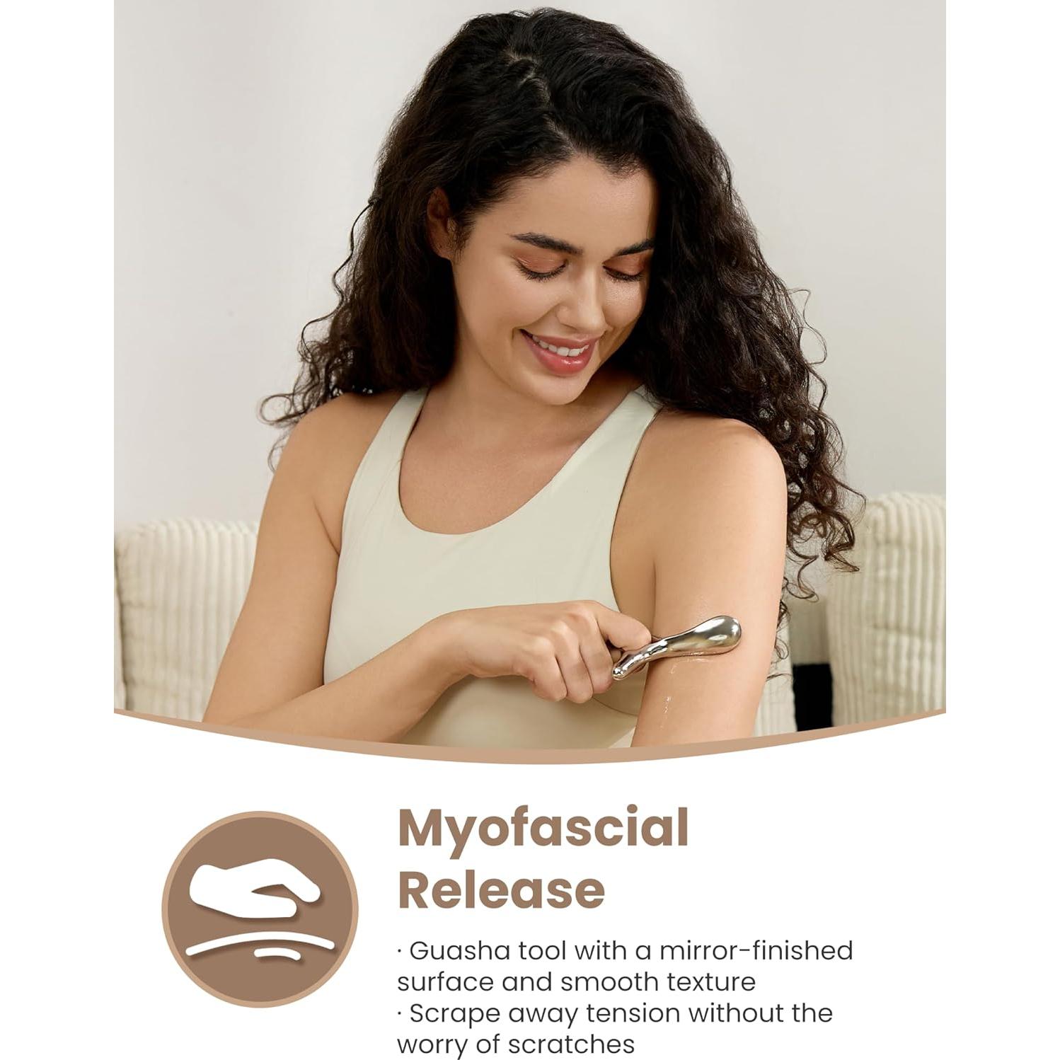Herramienta de Masaje Lifechill Gua Sha 12.7x6.35cm