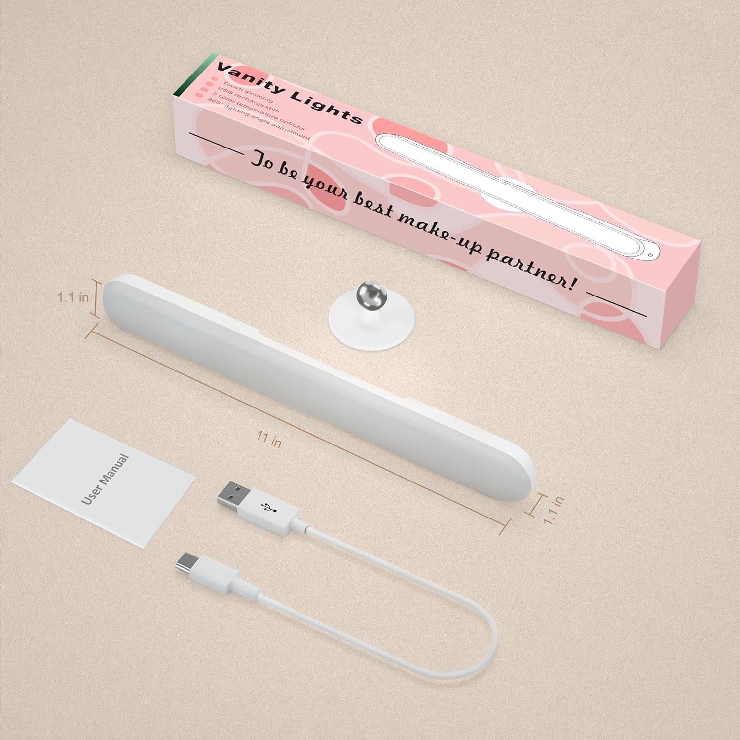 Luces de Vanity Inalámbricas Benreom 27.94cm Ajustables