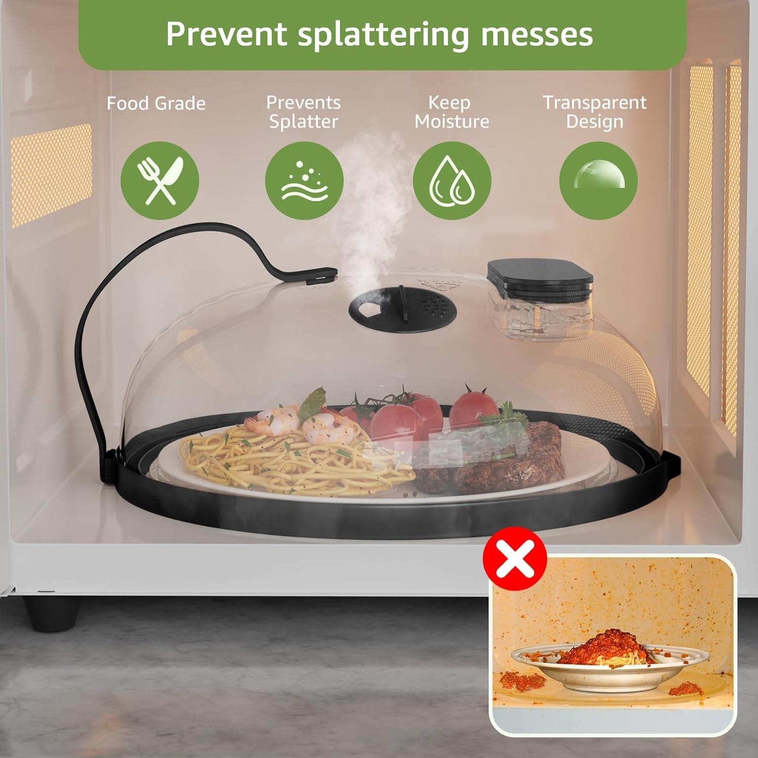 Cubierta para Microondas NUTIKAS 25.4 cm con Vaporera