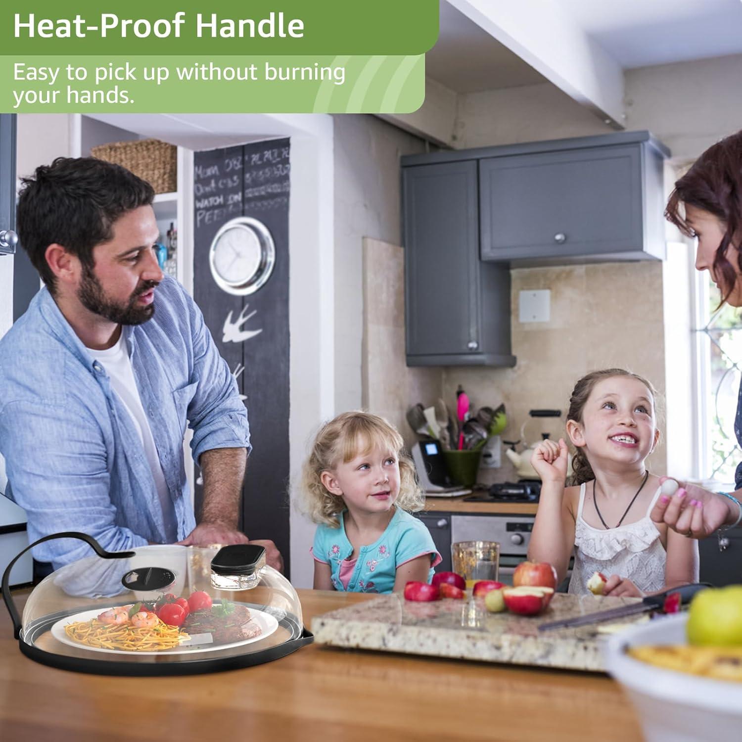 Cubierta para Microondas NUTIKAS 25.4 cm con Vaporera