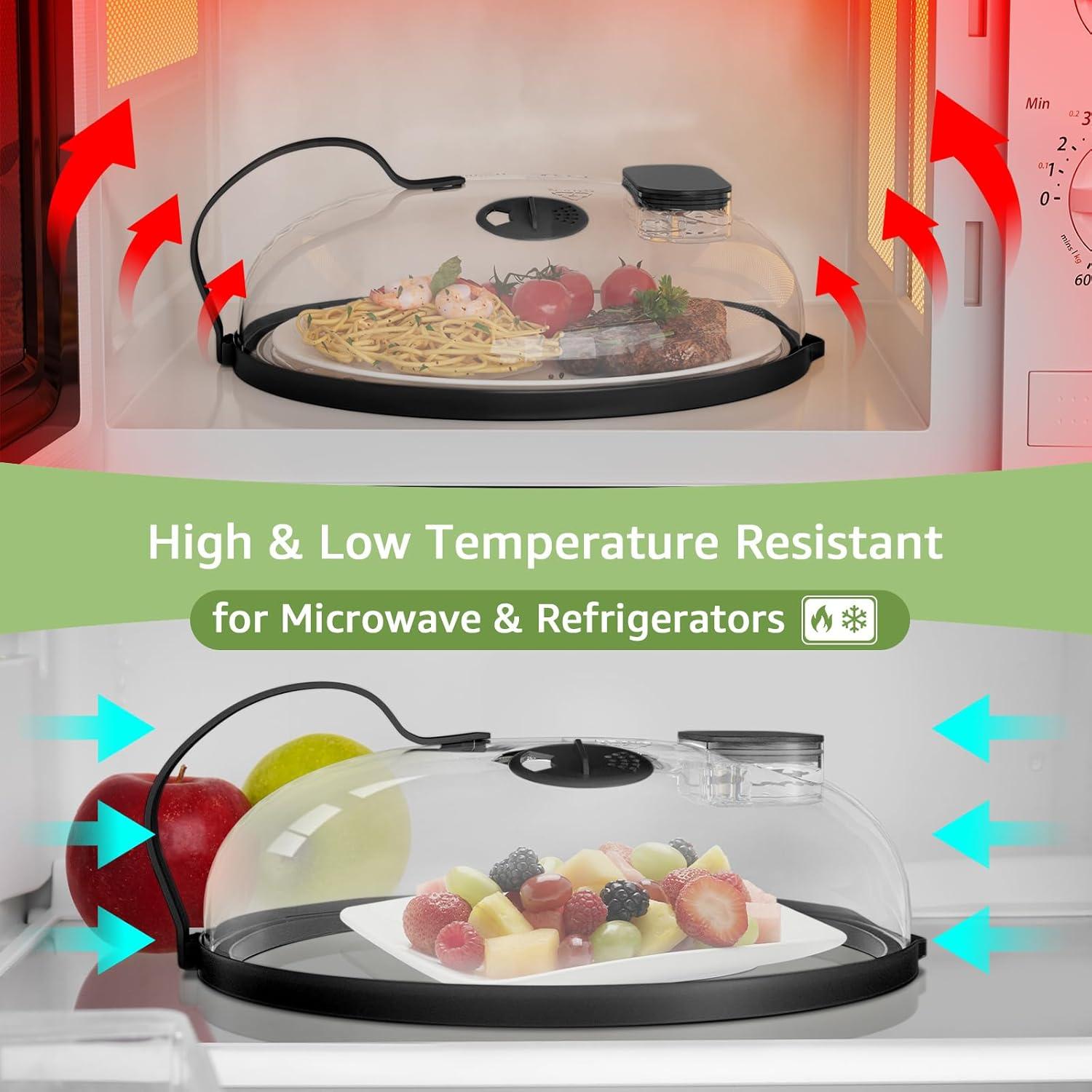Cubierta para Microondas NUTIKAS 25.4 cm con Vaporera