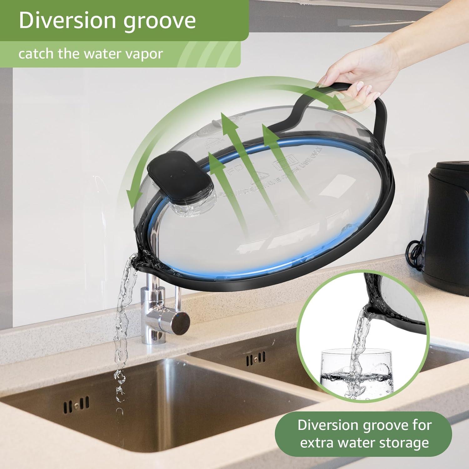 Cubierta para Microondas NUTIKAS 25.4 cm con Vaporera