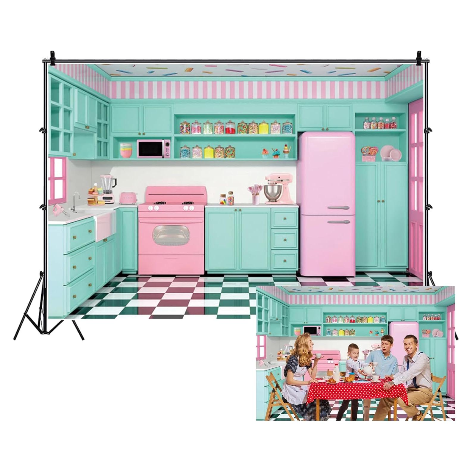 Fondo de Cocina de Tela Renaiss 2.5x1.8m para Fotografía