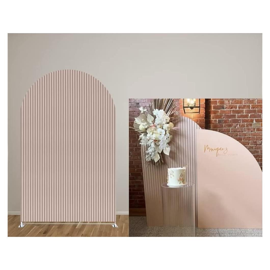 Cubiertas de Tela Arqueadas Rosa Claro 200x90cm para Eventos