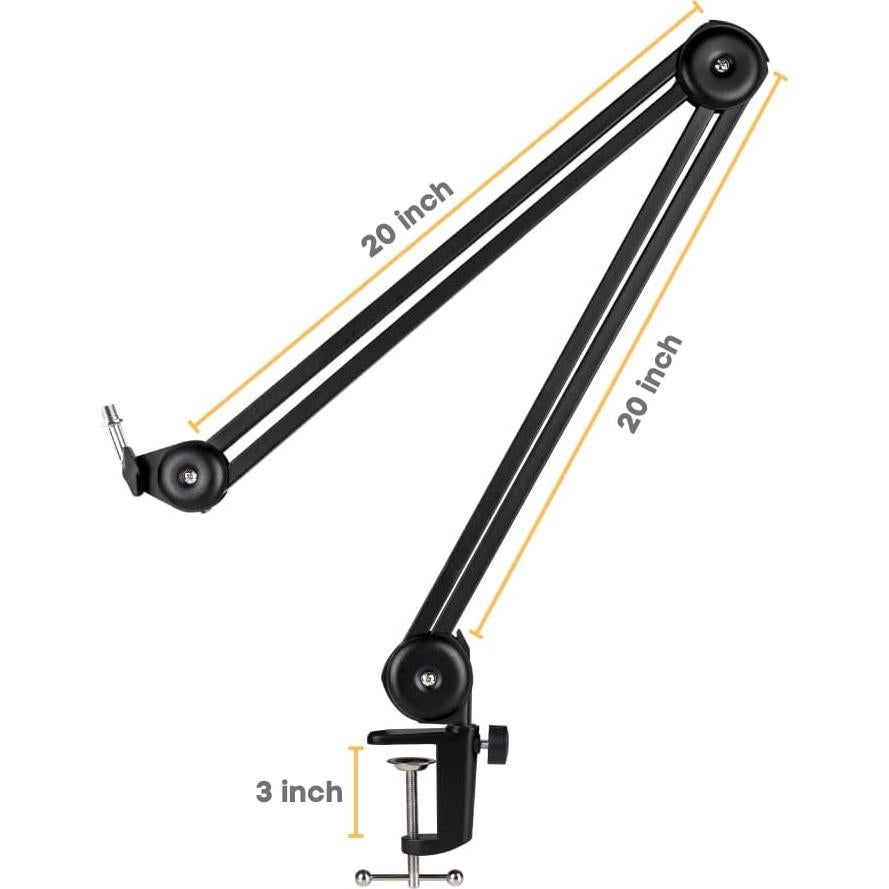 Soporte de Brazo de Micrófono Melon Audio GAZ-40 Plegable