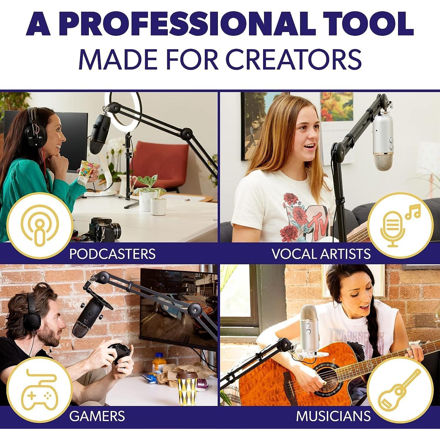 Soporte de Brazo de Micrófono Melon Audio GAZ-40 Plegable