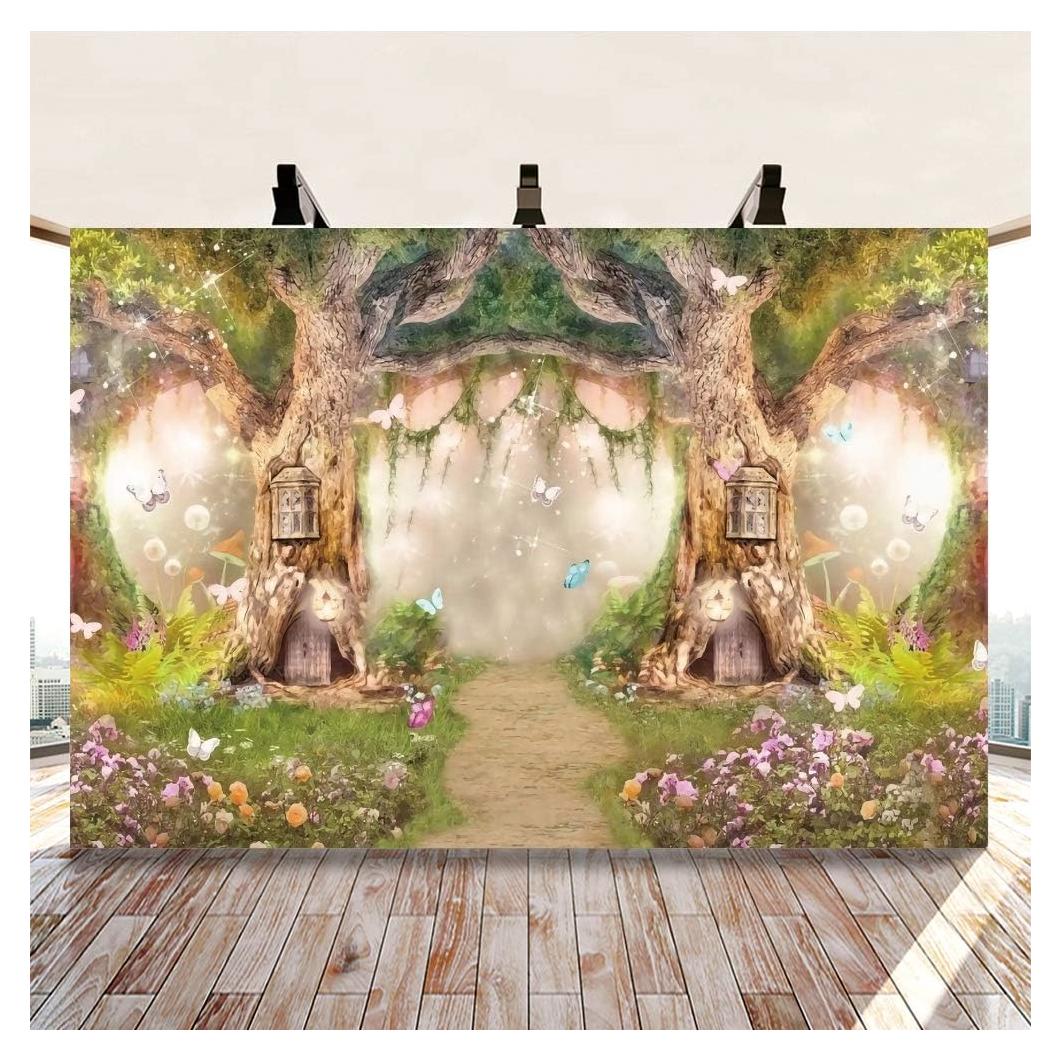 Fondo Fotográfico 2.2x1.5m Poliester DASHAN Jardín Mágico