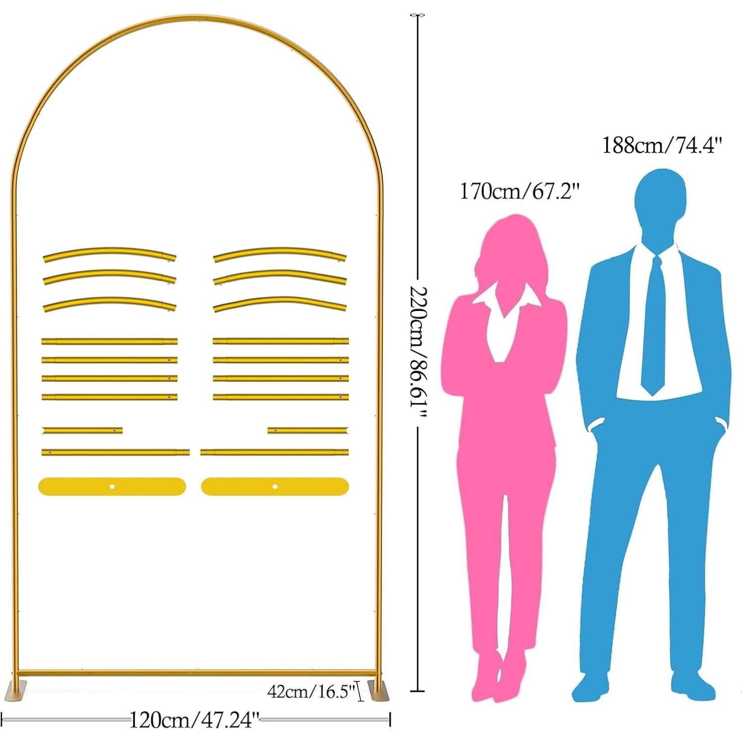Soporte de Fondo de Arco de Metal RICOJYCX 2.05kg 7.2FT
