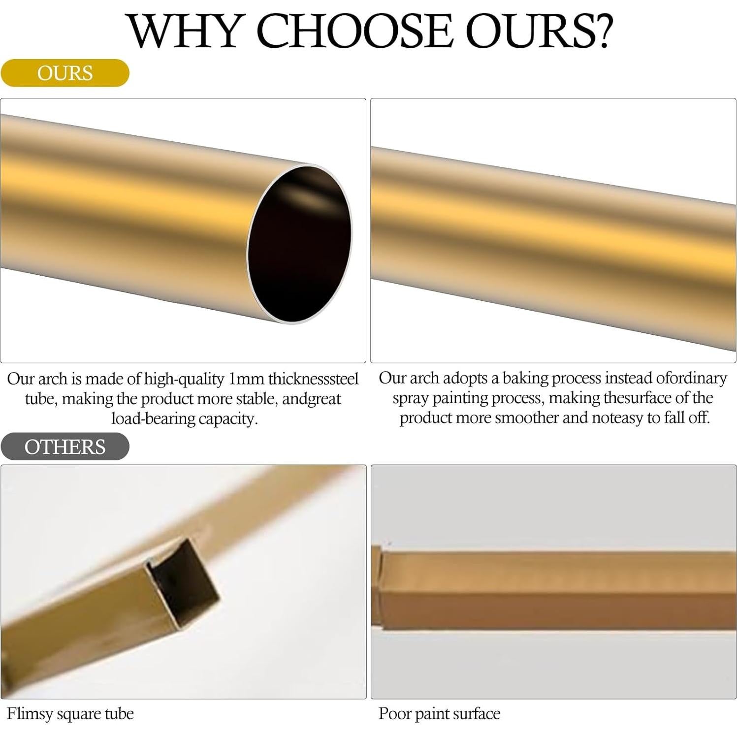 Soporte de Fondo de Arco de Metal RICOJYCX 2.05kg 7.2FT