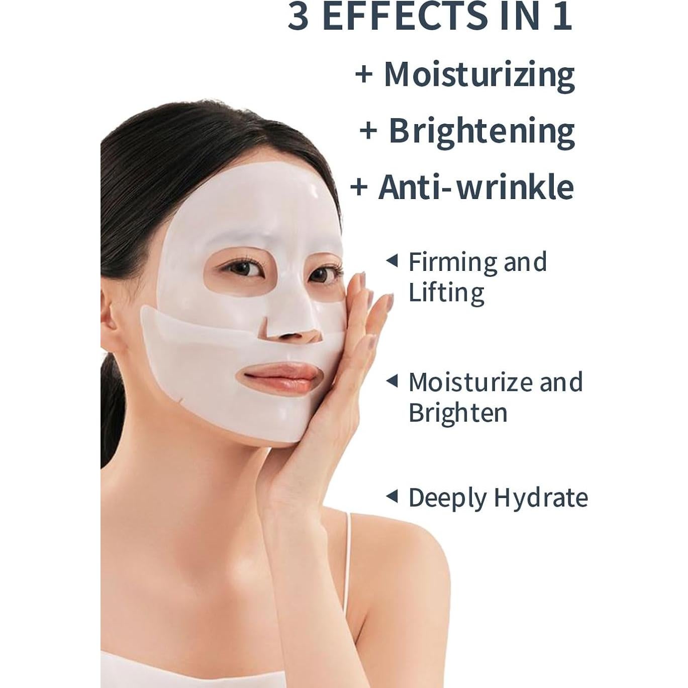 Mascarilla Facial de Colágeno DATANSUN 5 Pcs Hidratación Profunda