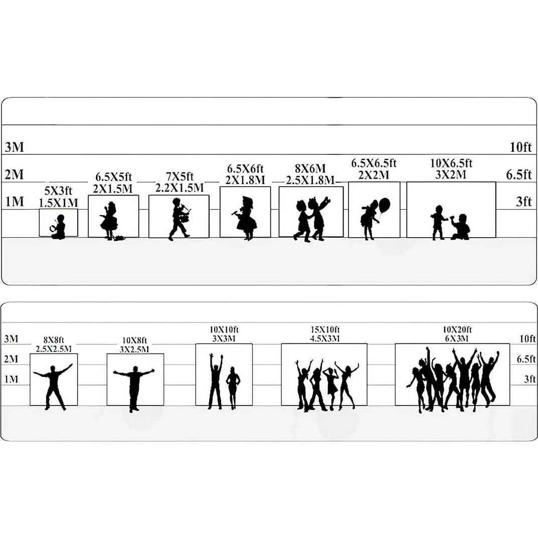 Fondo de Navidad Invierno AIBIIN 210x150 cm Bosque Nevado