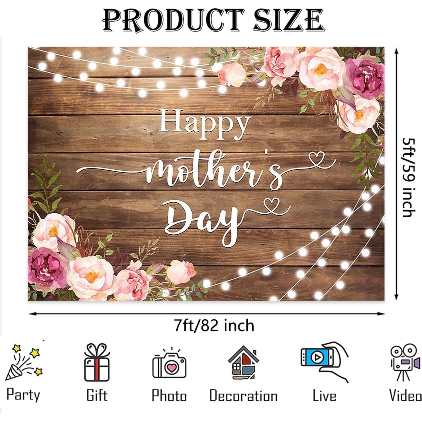 Fondo Fotográfico Día de la Madre Joliaco 2.13x1.52m Vinilo