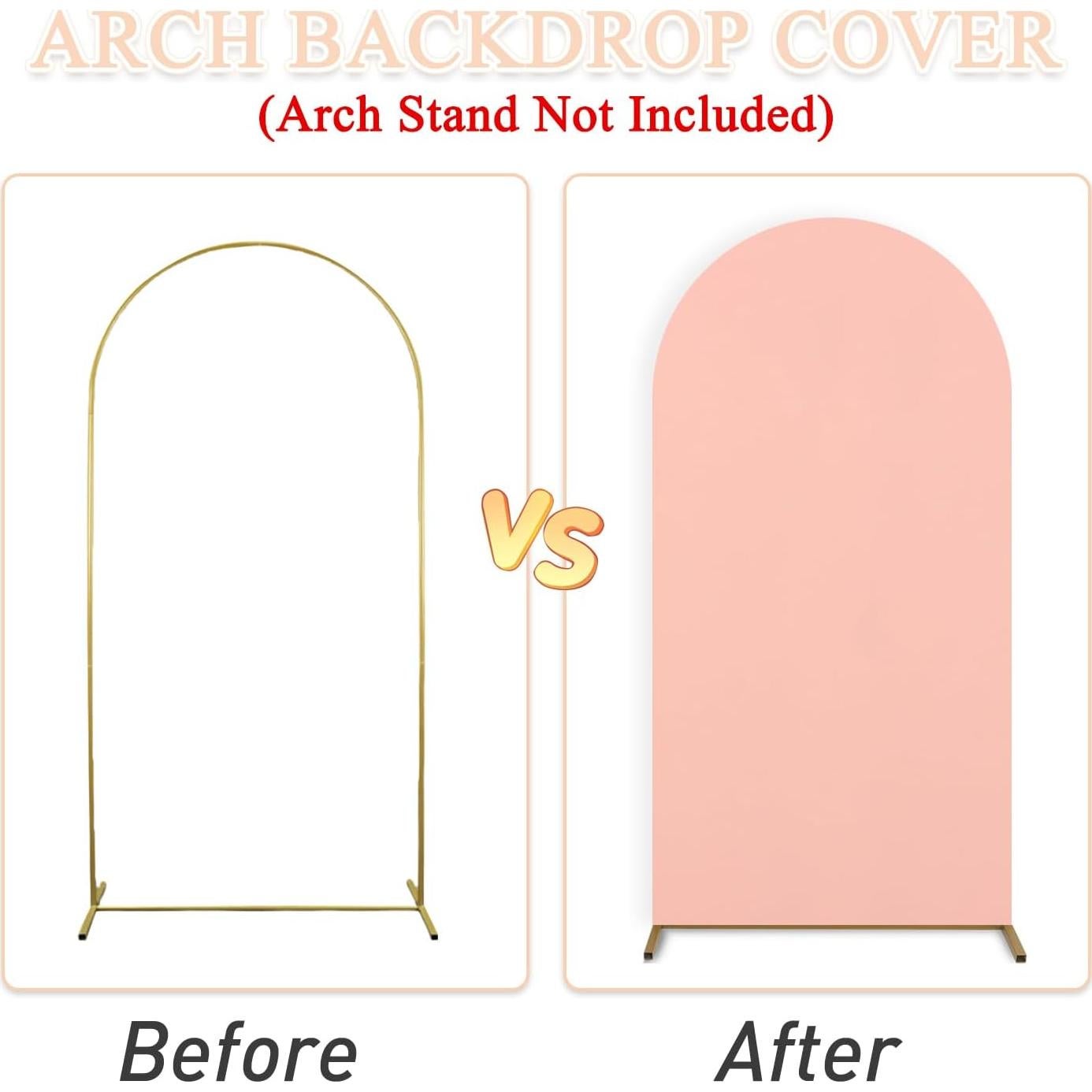 Cubierta de Arco Ajustada Spandex Rosa Polvoriento 0.64x1.52m