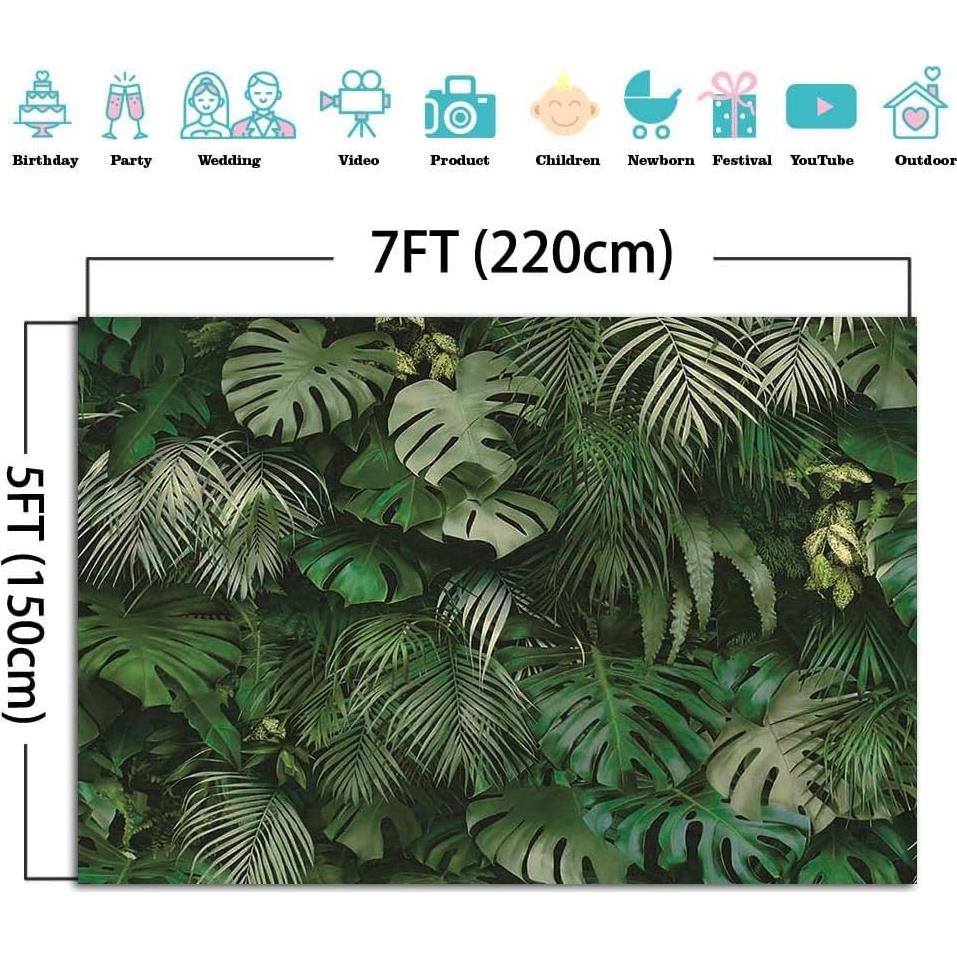 Fondo de Fotografía Tropical Yongqian 210x150 cm para Fiesta