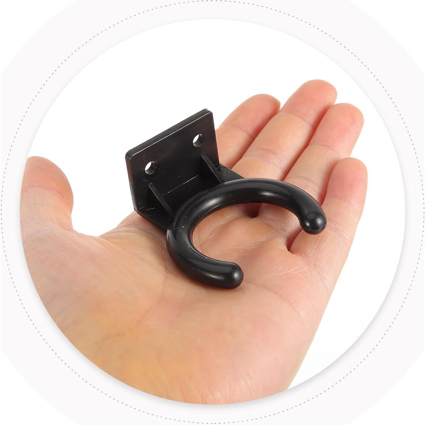 Soporte de Micrófono Montaje en Pared Milisten 12 Pcs Negro