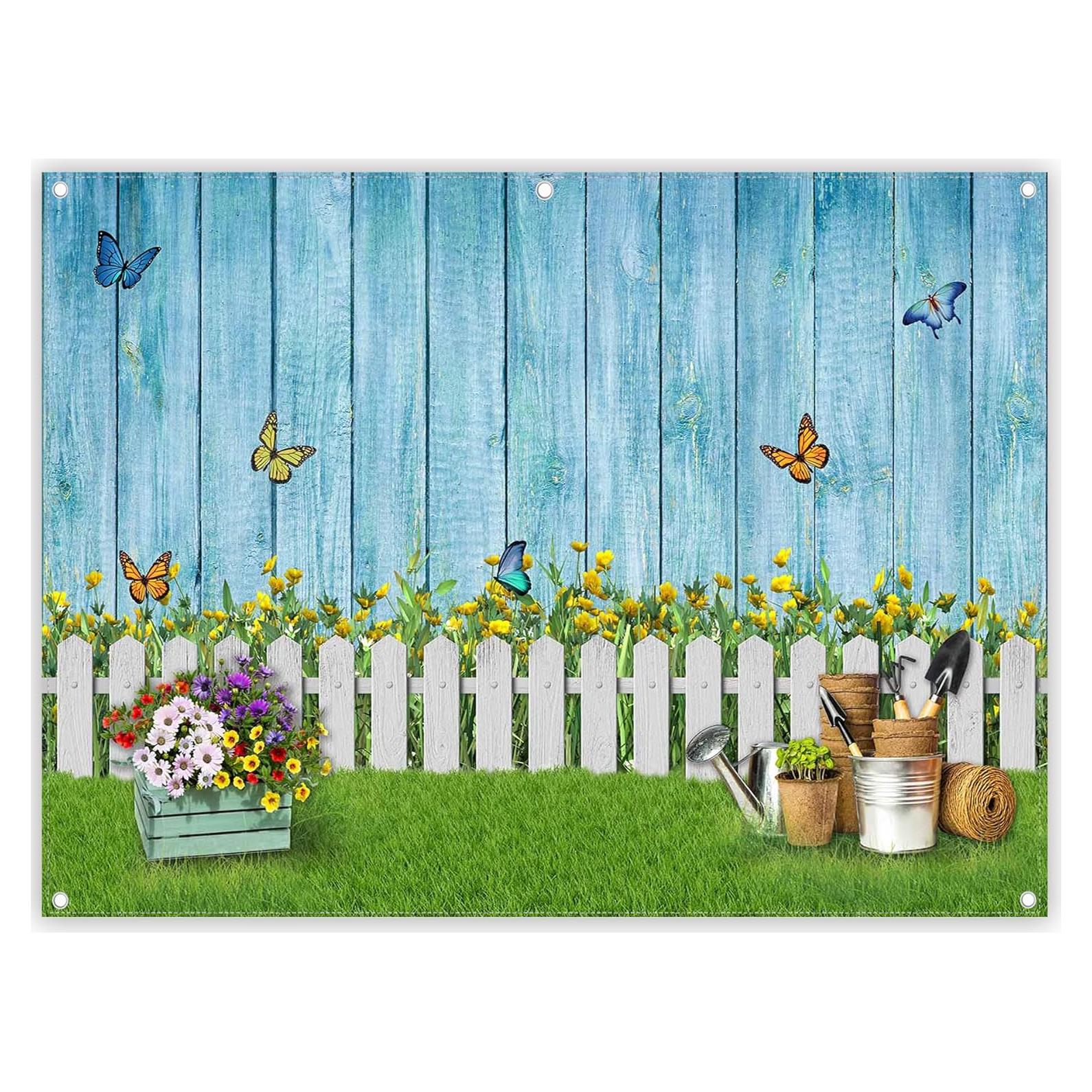 Telón de Fondo de Fotografía ZTHMOE 2.44x1.83m Floral