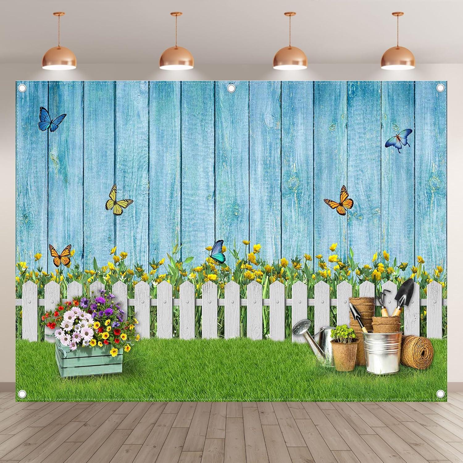 Telón de Fondo de Fotografía ZTHMOE 2.44x1.83m Floral